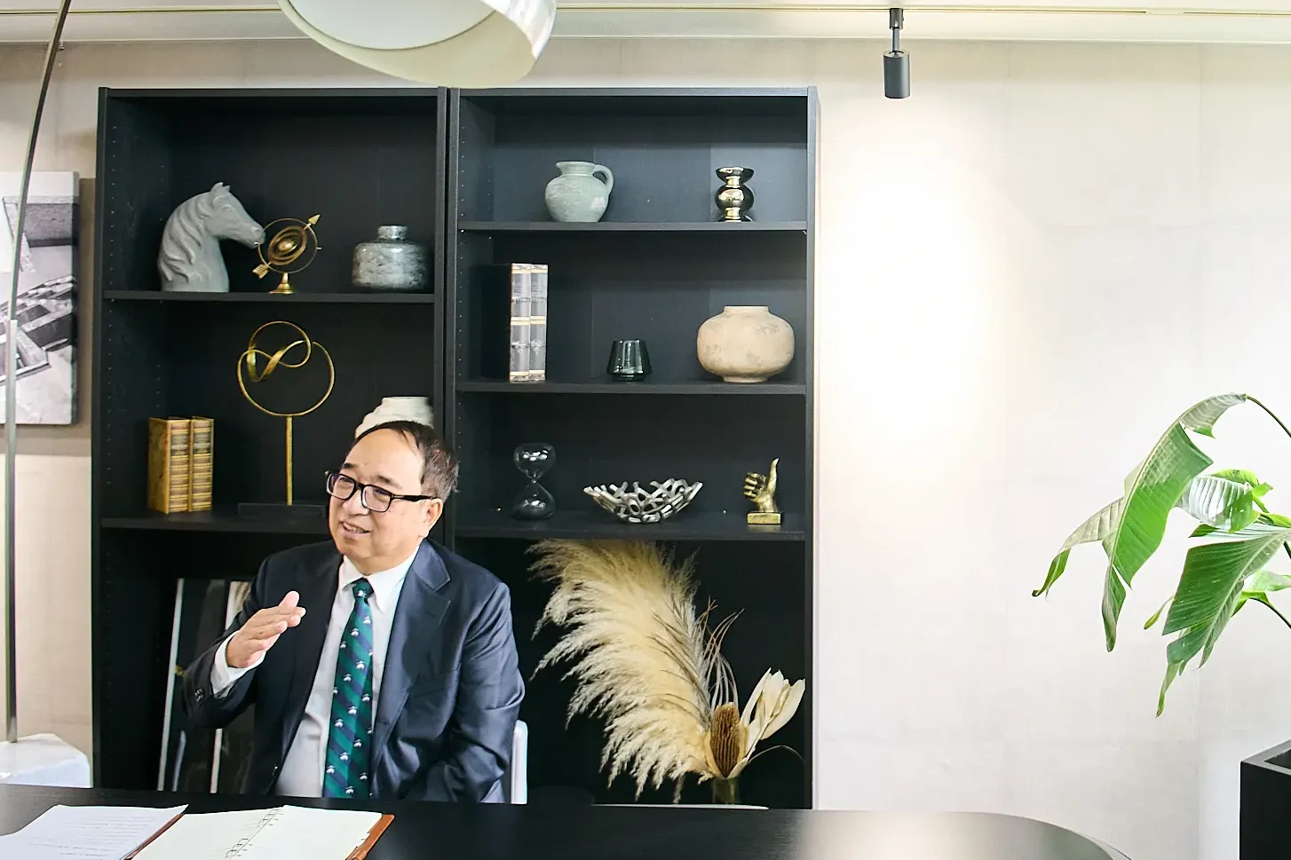 中辻特許事務所　取材の様子